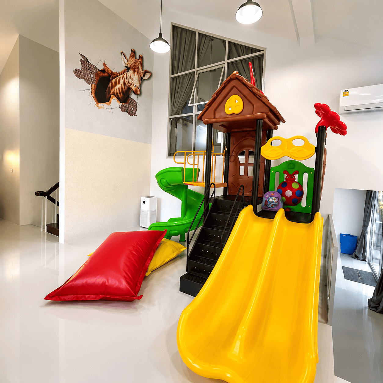 Indoor kids playground at NJoy Pool Villa