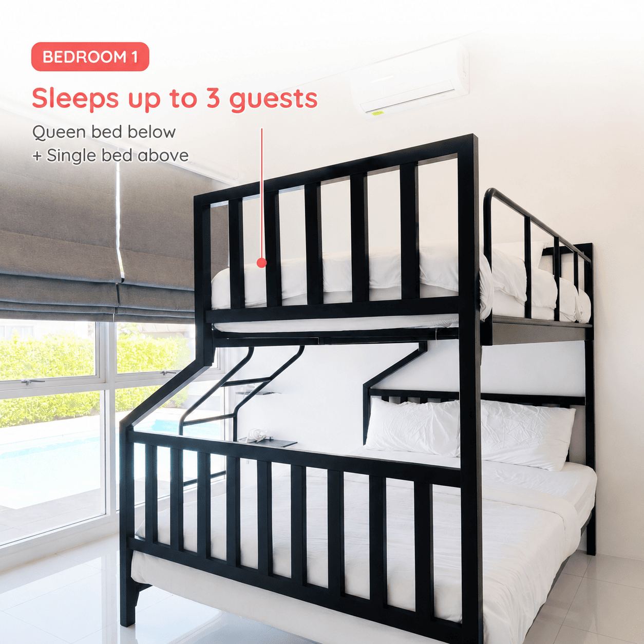 Comfortable Bedroom 1